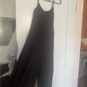 Quince Black Sleeveless Jumpsuit